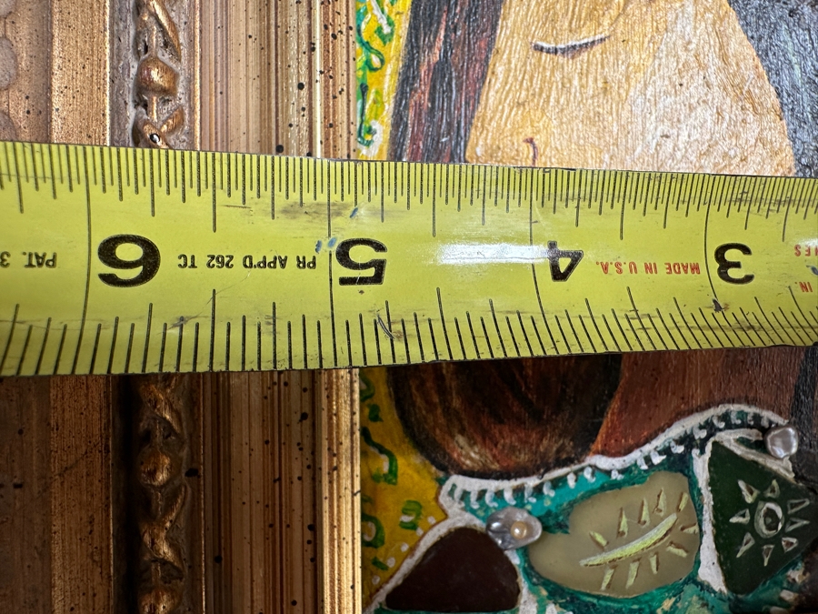 Aad Van Der Heyde (-2018, Dutch) Original Mixed Media Painting On Board Titled 'Jaqueline' Titled And Signed Verso Moorea (Island In French Polynesia) Dated 1996 5 X 7 Framed 13 X 15 [Photo 10]