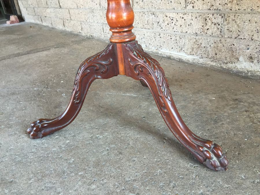 Chippendale Style Mahogany 3-Tier Dumb Waiter [Photo 10]