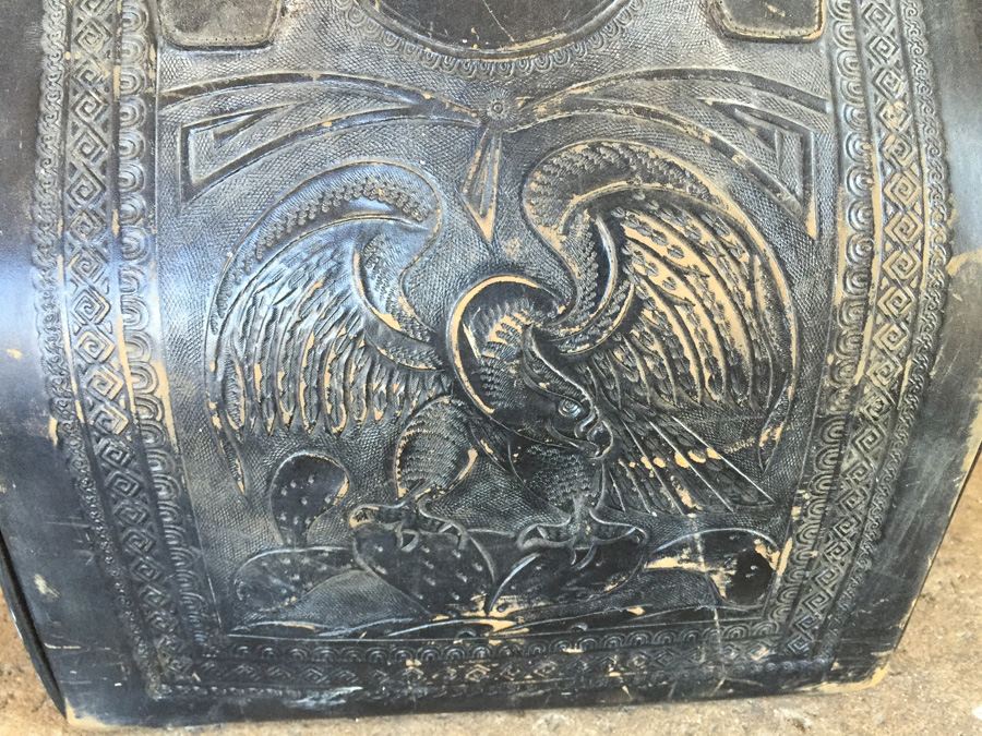 Vintage Leather Bowling Bag [Photo 2]