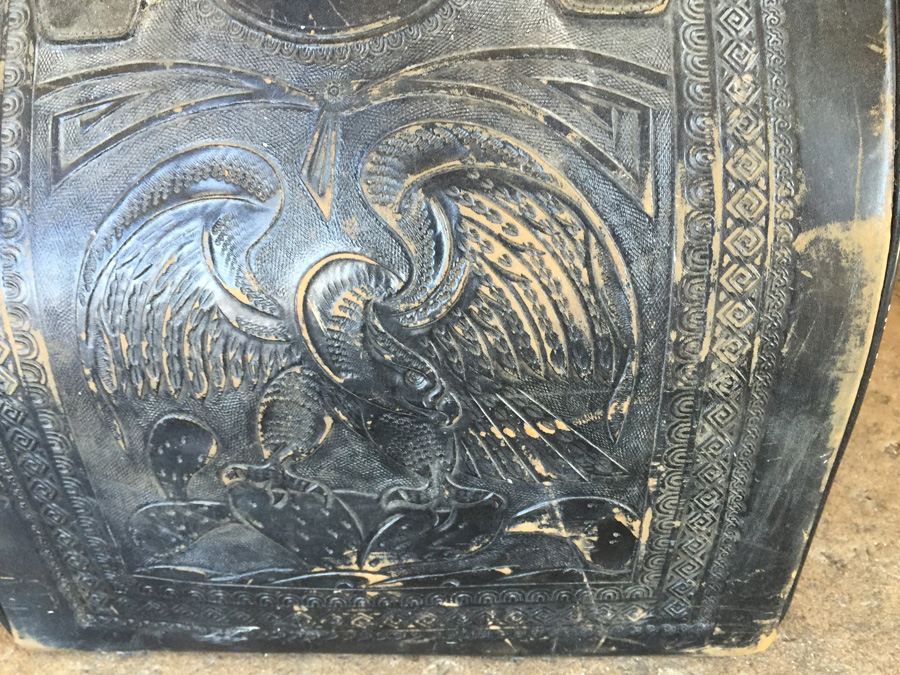 Vintage Leather Bowling Bag [Photo 3]