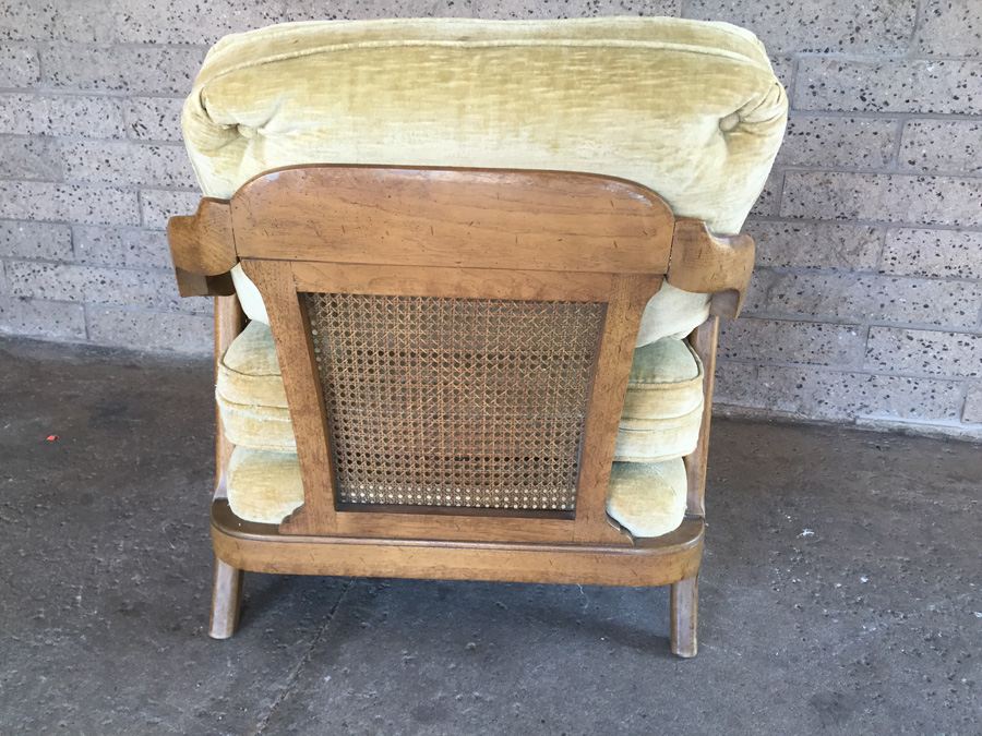 Cushioned Chair With Cane Back and Cane Sides (Very Heavy and Solid) [Photo 5]