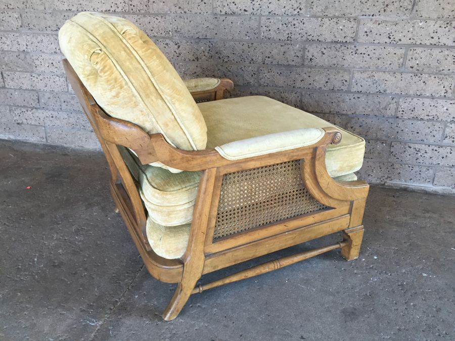 Cushioned Chair With Cane Back and Cane Sides (Very Heavy and Solid) [Photo 6]