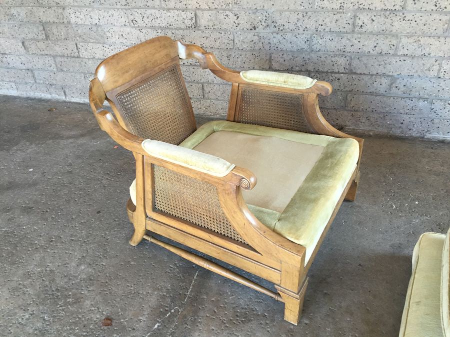 Cushioned Chair With Cane Back and Cane Sides (Very Heavy and Solid) [Photo 8]