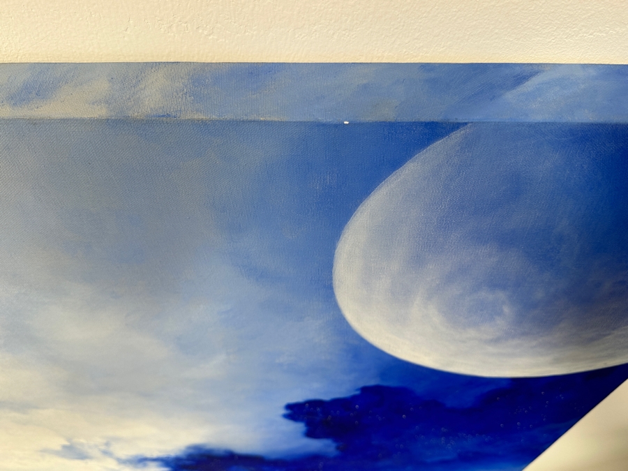 Peter Everly Original Acrylic Painting On Canvas Of The Heavens Above Surrealist Painting 60 X 48 [Photo 9]