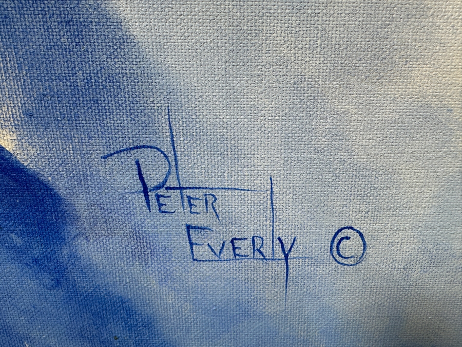 Peter Everly Original Acrylic Painting On Canvas Of The Heavens Above Surrealist Painting 60 X 48 [Photo 8]