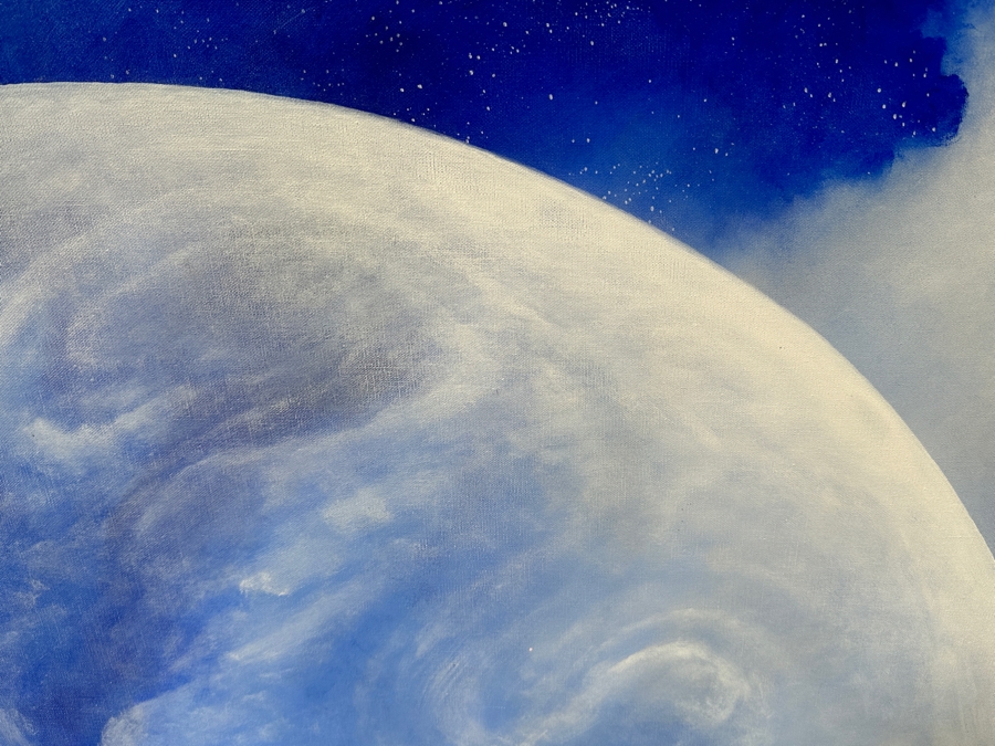 Peter Everly Original Acrylic Painting On Canvas Of The Heavens Above Surrealist Painting 60 X 48 [Photo 6]