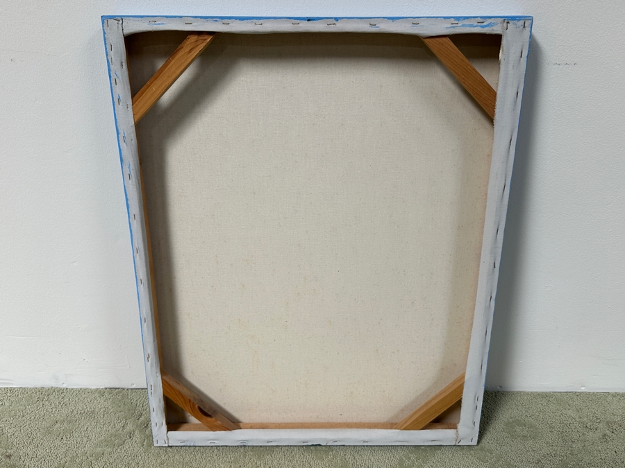 Peter Everly Original Acrylic Painting On Canvas Of Snowcapped Mountains With Mother And Child Imagery In Blue Sky Surrealist Painting 24 X 30 [Photo 9]