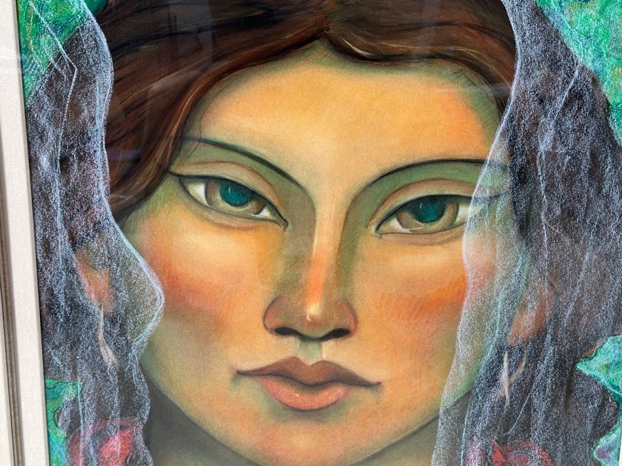 Miguel Martinez (B. 1951, New Mexico) Original Pastel On Paper Dated 2001 Artist Signed Upper Right 22' X 28' Framed 35' X 41' Estimate $1,500-$2,500 [Photo 3]