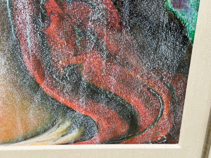 Miguel Martinez (B. 1951, New Mexico) Original Pastel On Paper Dated 2001 Artist Signed Upper Right 22' X 28' Framed 35' X 41' Estimate $1,500-$2,500 [Photo 11]