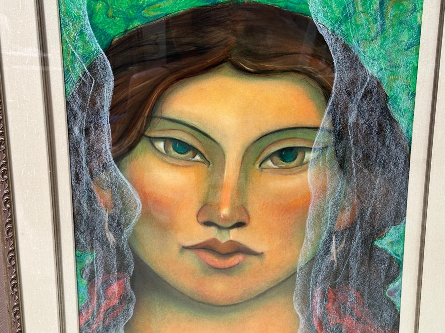 Miguel Martinez (B. 1951, New Mexico) Original Pastel On Paper Dated 2001 Artist Signed Upper Right 22' X 28' Framed 35' X 41' Estimate $1,500-$2,500 [Photo 4]