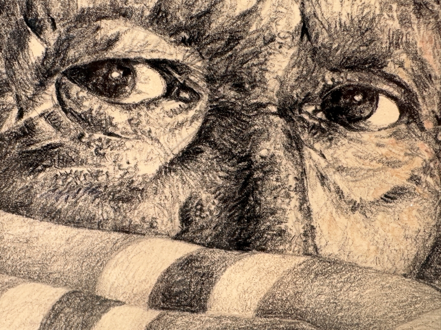 Just Added - Guillermo (GMO) Acevedo (1920-1988, Peruvian/American) Original Mixed Media Painting On Paper 24 X 36 Framed 32 X 44 [Photo 4]