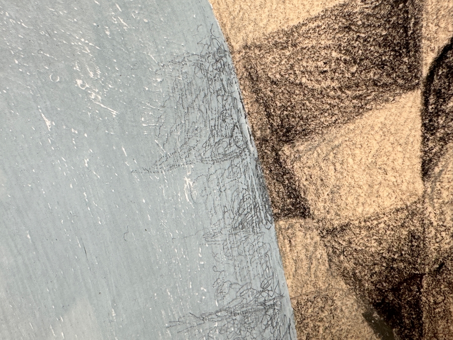 Just Added - Guillermo (GMO) Acevedo (1920-1988, Peruvian/American) Original Mixed Media Painting On Paper 24 X 36 Framed 32 X 44 [Photo 13]