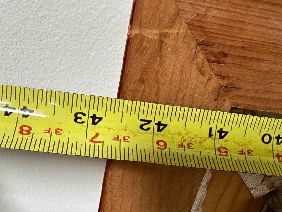 Just Added - Original Plein Air Oil Painting On Canvas Signed And Dated 1975 Verso E. Barnett Titled '# 170' 35.5 X 27.5 Framed 42.5 X 36 [Photo 11]