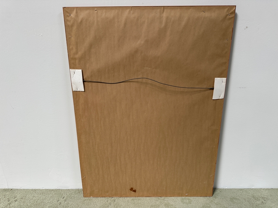 Just Added - Manuel Nunez Hand Signed Limited Edition 23k Gold Leaf Giclee Print Numbered 26 Of 175 15.5 X 27 Framed 32 X 43 [Photo 14]