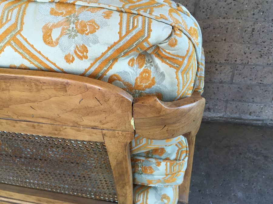 Cushioned Sofa With Cane Back and Cane Sides (Very Heavy and Solid) [Photo 10]