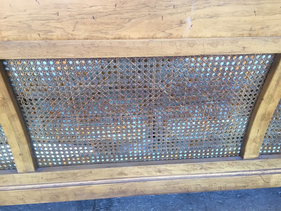 Cushioned Sofa With Cane Back and Cane Sides (Very Heavy and Solid) [Photo 8]