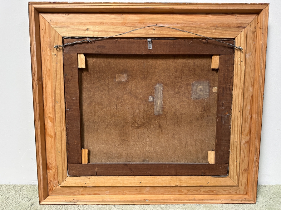 Just Added - Pierre Ernest Prins (1838-1913, France) Original Oil Painting On Canvas 22.5 X 19 Framed 31.5 X 28 [Photo 10]