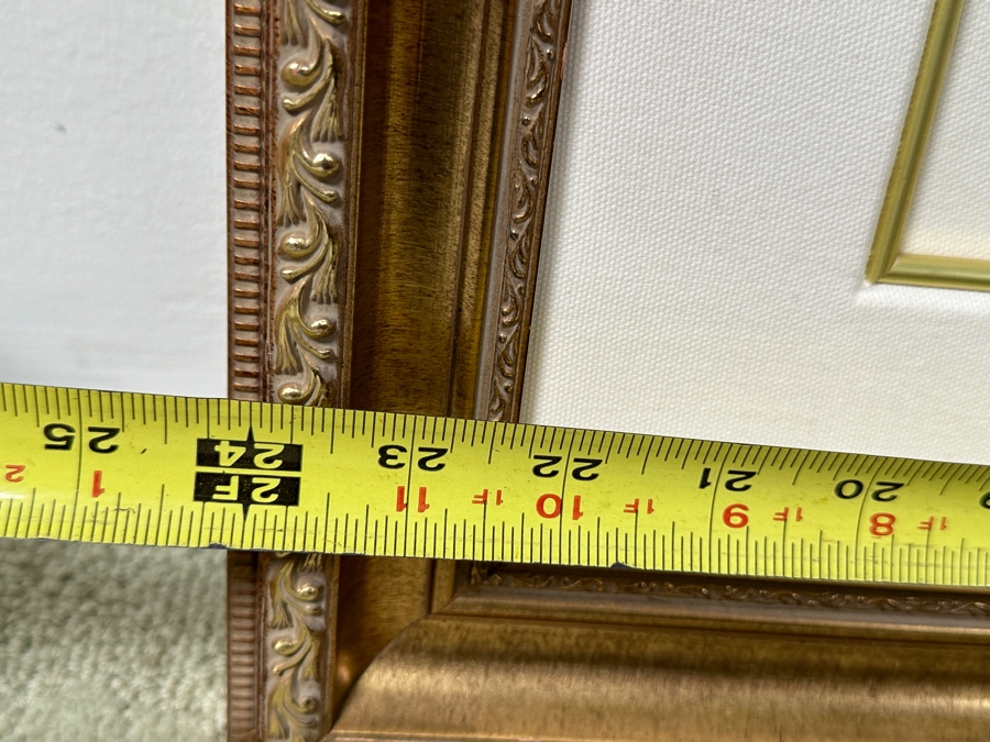 Just Added - Manuel Nunez Hand Signed Limited Edition 23k Gold Leaf Giclee Print Numbered 19 Of 125 10 X 16 Framed 24 X 31 [Photo 12]