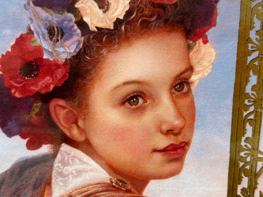 Just Added - Manuel Nunez Hand Signed Limited Edition 23k Gold Leaf Giclee Print Numbered 19 Of 125 10 X 16 Framed 24 X 31 [Photo 6]