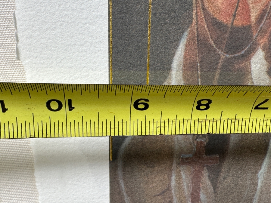 Just Added - Manuel Nunez Hand Signed Limited Edition 23k Gold Leaf Giclee Print Numbered 46 Of 50 9.5 X 18.5 Framed 23 X 33	 [Photo 9]