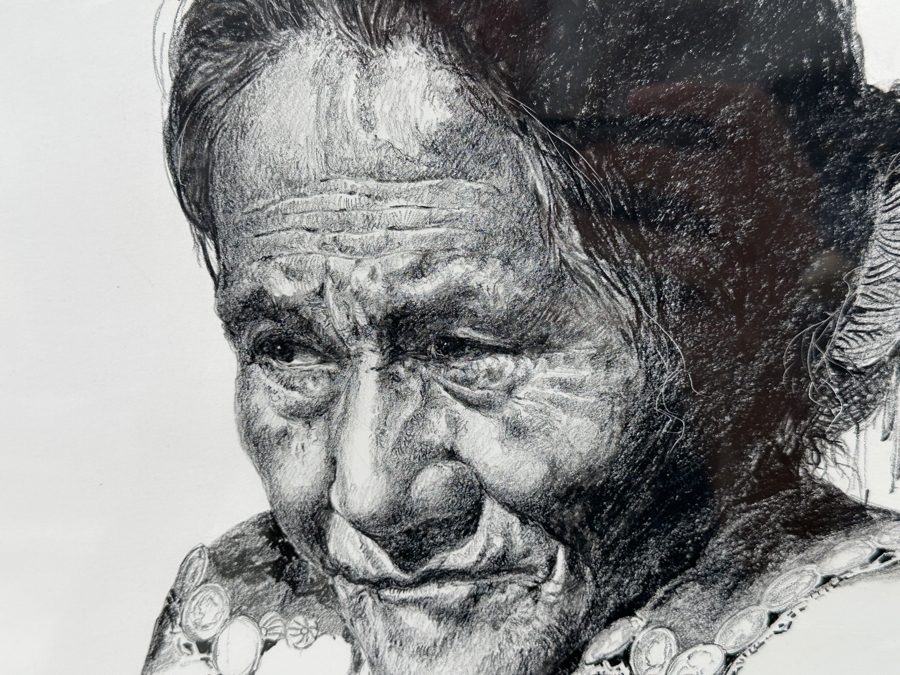 Just Added - Guillermo (GMO) Acevedo (1920-1988, Peruvian/American) Original Mixed Media Painting On Paper 30 X 22 Framed 39 X 31.5 [Photo 3]