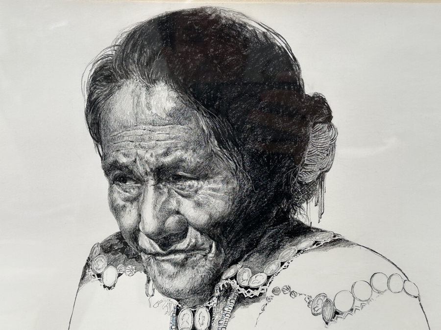 Just Added - Guillermo (GMO) Acevedo (1920-1988, Peruvian/American) Original Mixed Media Painting On Paper 30 X 22 Framed 39 X 31.5 [Photo 5]