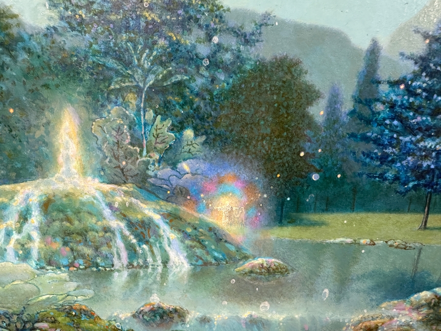 Cliff McReynolds (B. 1933, California) Original Acrylic Painting On Canvas Titled 'The Gardens III' Dated 1984 And Written On Verso 'God Bless All Who See This Work' 12 X 9 [Photo 3]