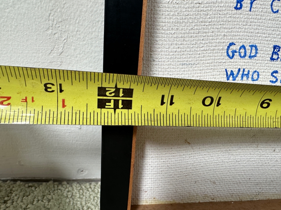 Cliff McReynolds (B. 1933, California) Original Acrylic Painting On Canvas Titled 'The Gardens III' Dated 1984 And Written On Verso 'God Bless All Who See This Work' 12 X 9 [Photo 18]
