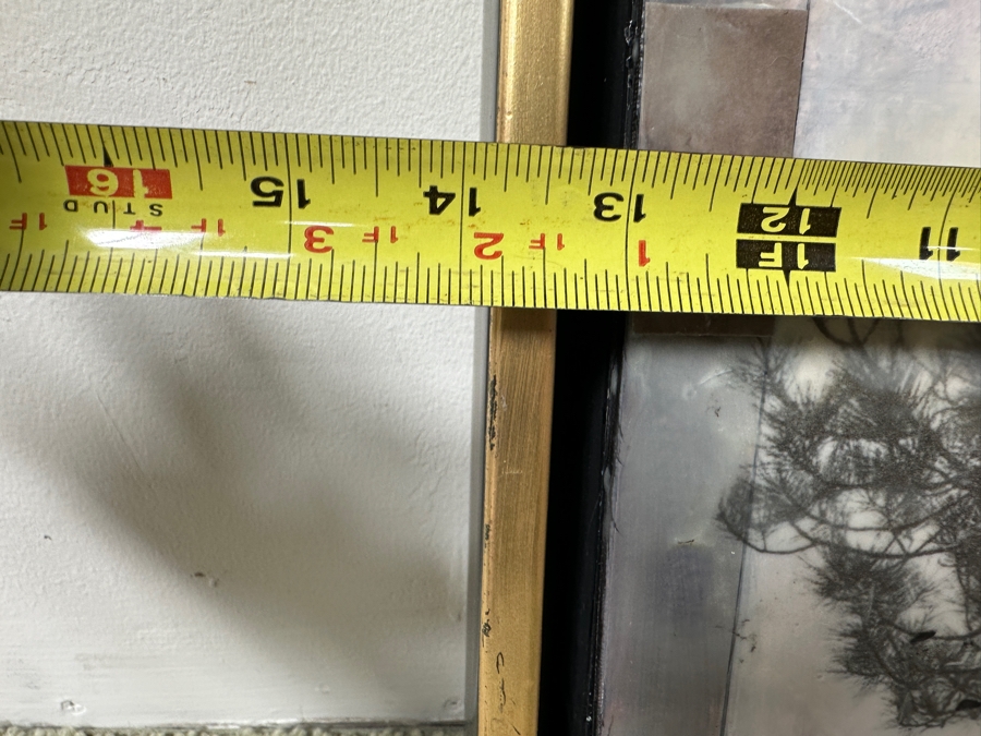 Just Added - Diane Uke Original Mixed Media Torrey Pine Painting On Canvas Signed Verso Dated 2014 12 X 12 [Photo 12]