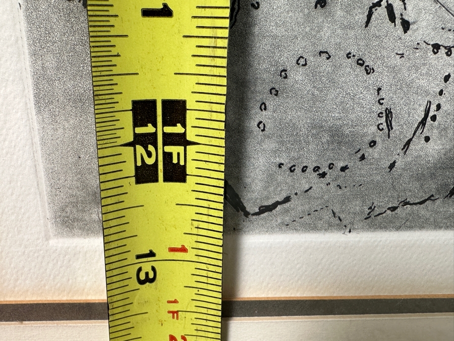 Marc Chagall (1887-1985, Russian) Original Etching Titled 'Fables Of La Fontaine (The Marriage)' 9 X 13 Framed 15 X 19 [Photo 14]