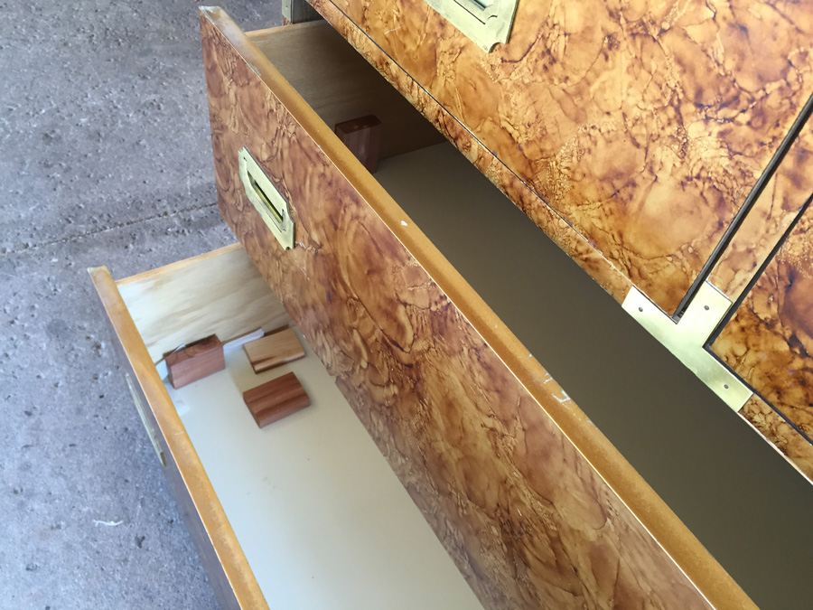 Campaign Style Furniture Dresser The Swingers Collection by Schoolfield Industries [Photo 10]