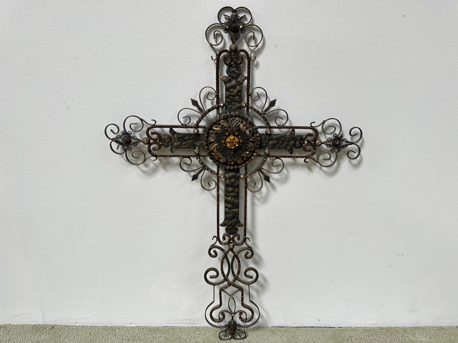 Just Added - Metal Wall Cross 21W X 30H [Photo 3]