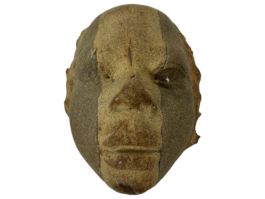 Adolfo 'Zarco' Guerrero Pottery Face Mask Signed 'El Zarco' 5.5W X 3.25D X 7H