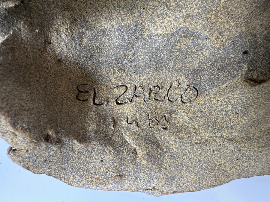 Adolfo 'Zarco' Guerrero Pottery Face Mask Signed 'El Zarco' 5.5W X 3.25D X 7H [Photo 6]