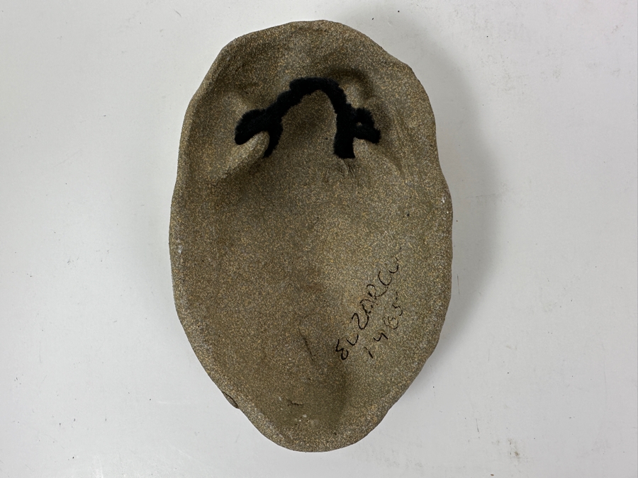 Adolfo 'Zarco' Guerrero Pottery Face Mask Signed 'El Zarco' Dated 1985 4W X 2.25D X 6.5H [Photo 4]