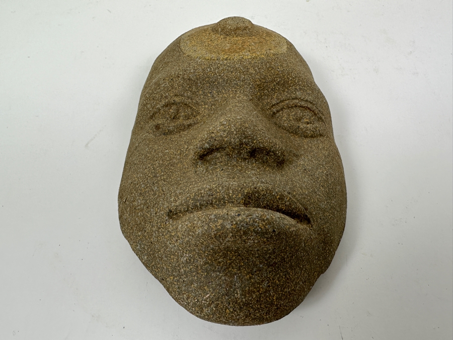 Adolfo 'Zarco' Guerrero Pottery Face Mask Signed 'El Zarco' Dated 1985 4W X 2.25D X 6.5H [Photo 3]