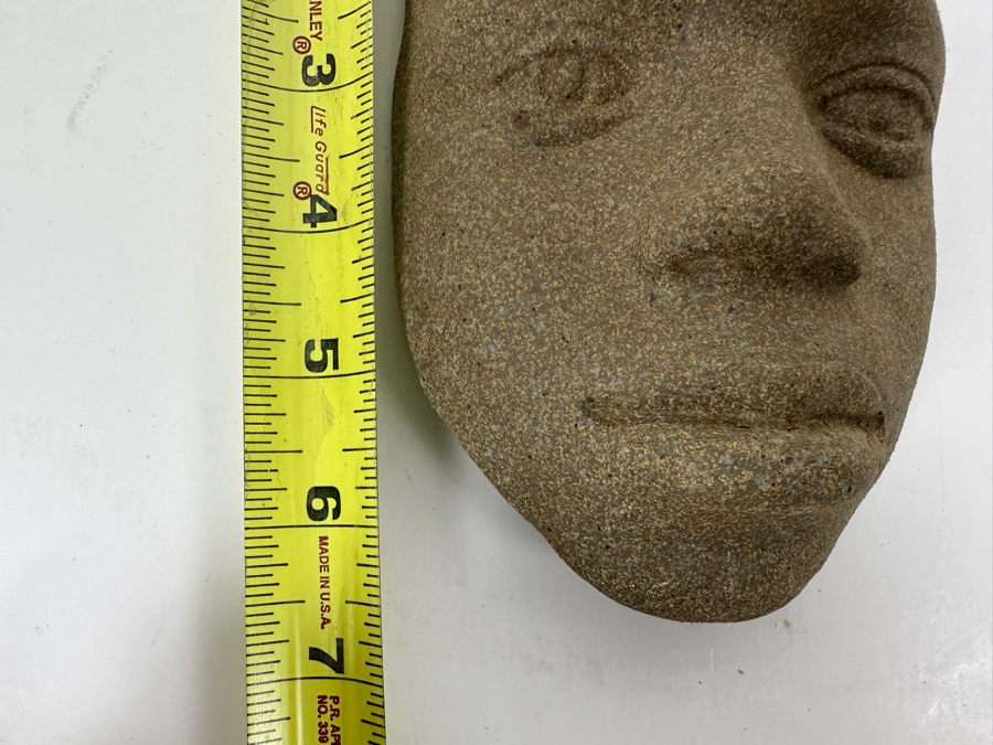 Adolfo 'Zarco' Guerrero Pottery Face Mask Signed 'El Zarco' Dated 1985 4W X 2.25D X 6.5H [Photo 9]