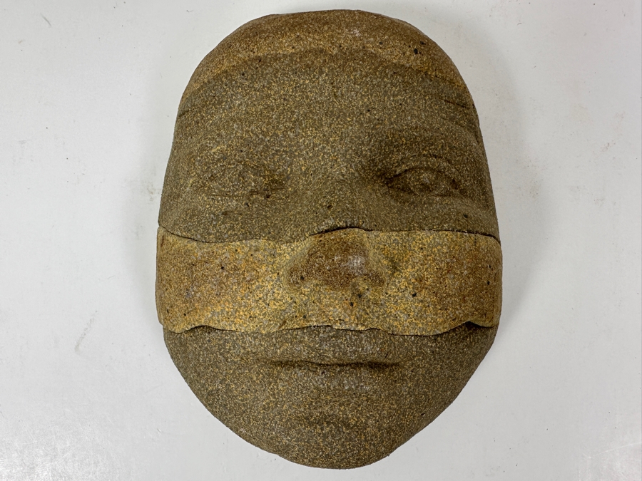 Adolfo 'Zarco' Guerrero Pottery Face Mask Signed 'El Zarco' 5.5W X 3.25D X 7H [Photo 3]
