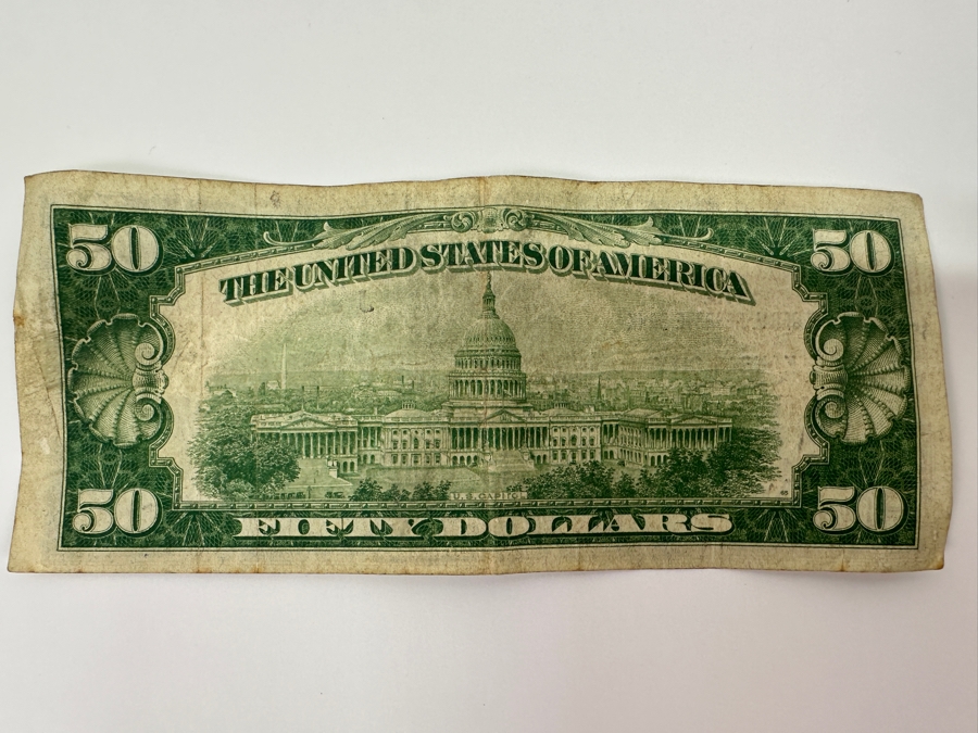 1929 $50 Federal Reserve Bank From The Federal Reserve Bank Of Kansas City, Missouri [Photo 7]