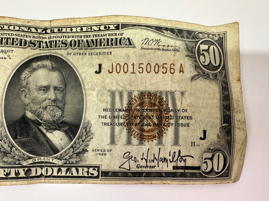 1929 $50 Federal Reserve Bank From The Federal Reserve Bank Of Kansas City, Missouri [Photo 5]