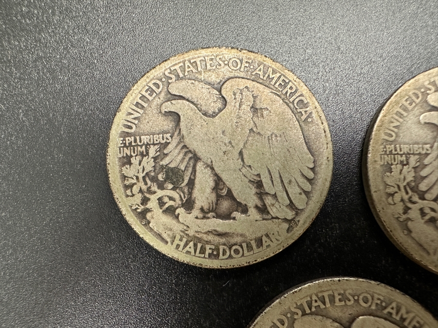 (3) Standing Walking Liberty Silver Half Dollars:  1918 S, 1918 D & 1920 [Photo 6]