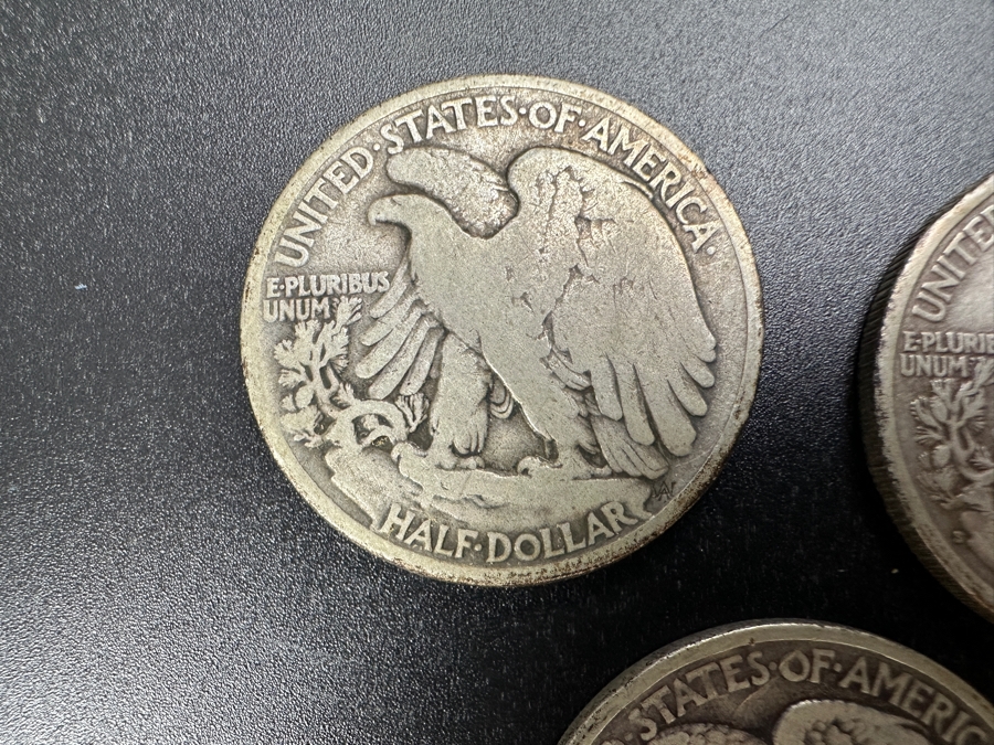 (3) Standing Walking Liberty Silver Half Dollars:  1934, 1934 S & 1934 D [Photo 6]
