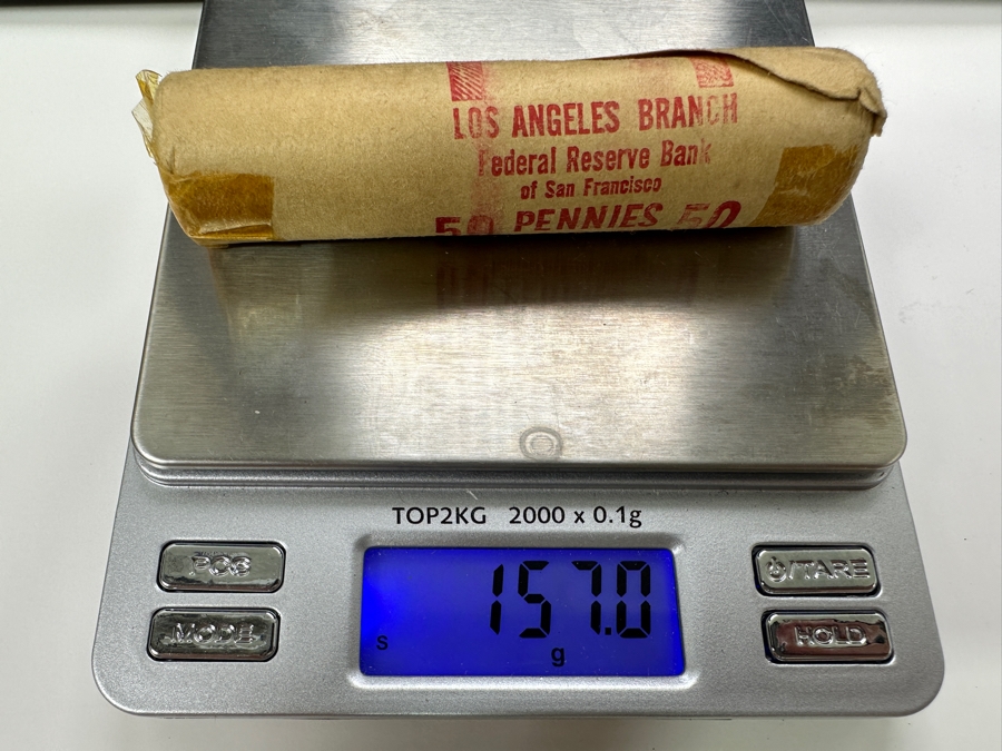 Uncirculated Roll Of 1953 S Lincoln Wheat Cents Pennies 157g [Photo 7]