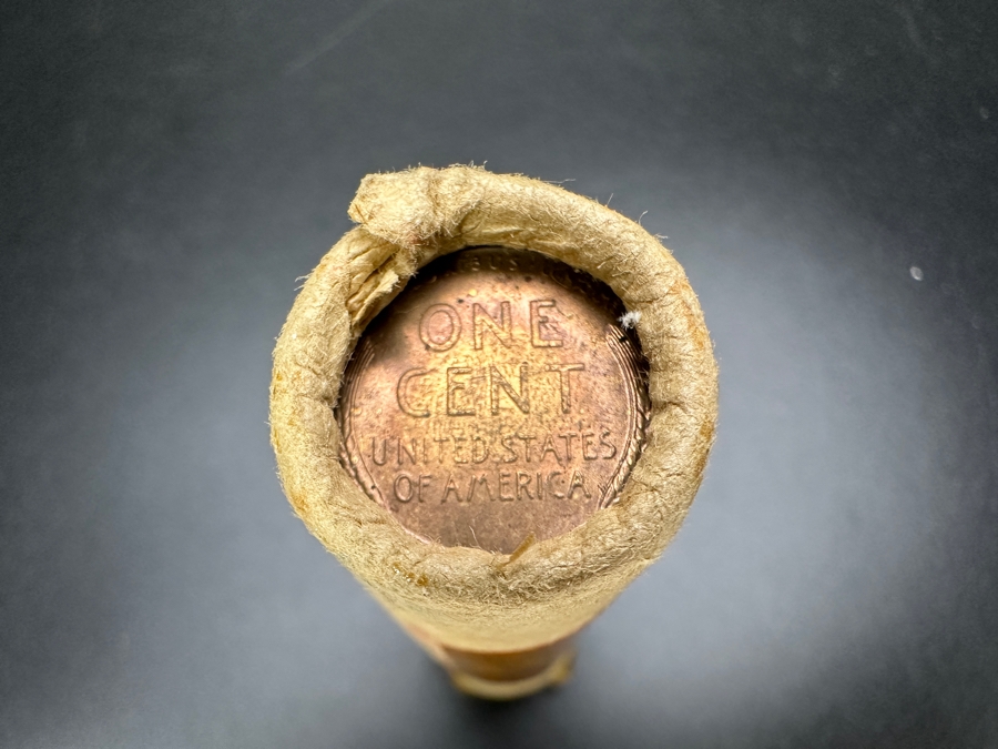 Uncirculated Roll Of 1953 S Lincoln Wheat Cents Pennies 157g [Photo 5]