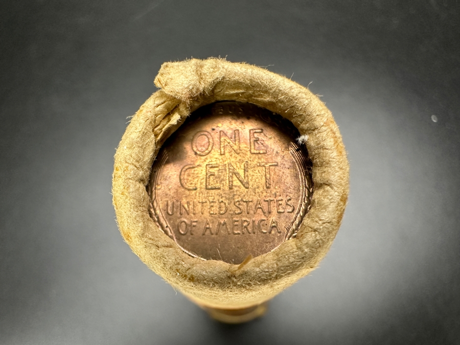 Uncirculated Roll Of 1953 S Lincoln Wheat Cents Pennies 157g [Photo 4]