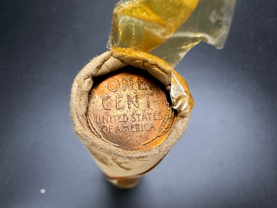 Uncirculated Roll Of 1953 S Lincoln Wheat Cents Pennies 157g [Photo 6]