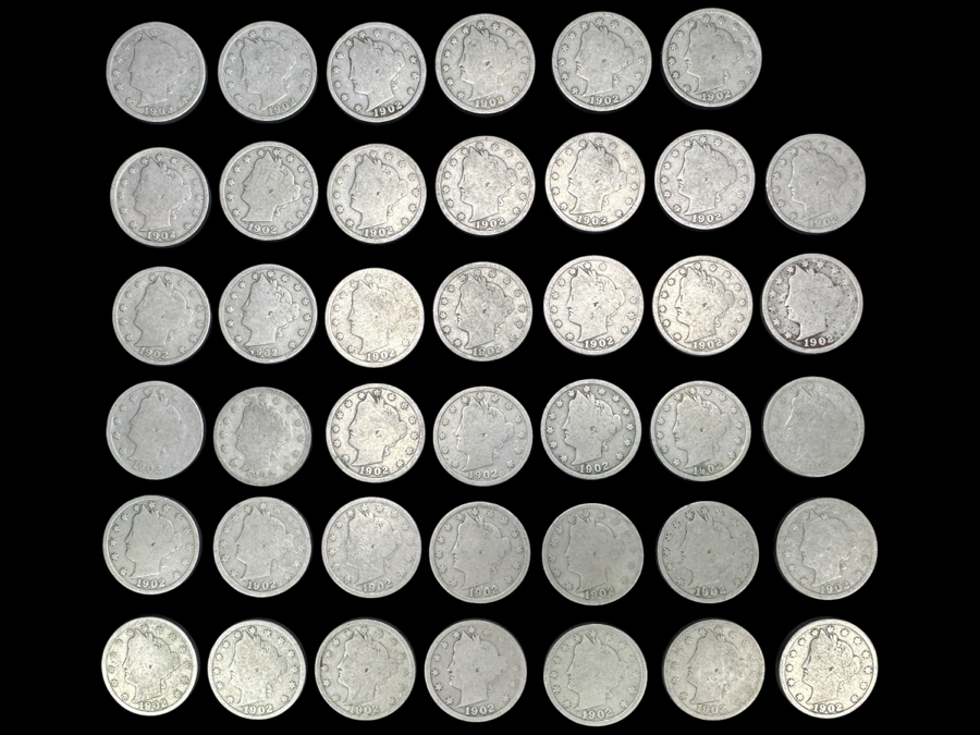 (41) 1902 Liberty Head V Nickels