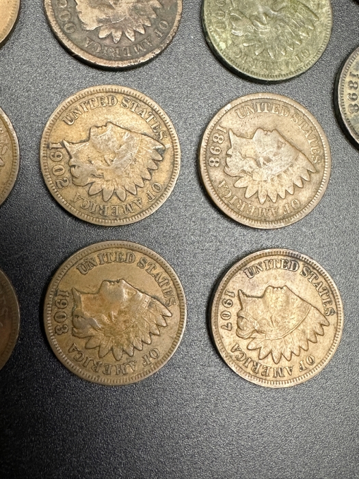 Collection Of (22) Antique Indian Head Cents - See Photos For Years 1890+ [Photo 8]