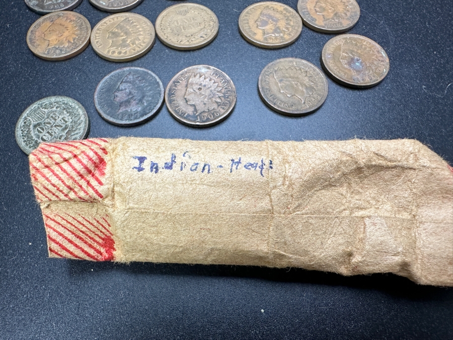 Collection Of (22) Antique Indian Head Cents - See Photos For Years 1890+ [Photo 7]
