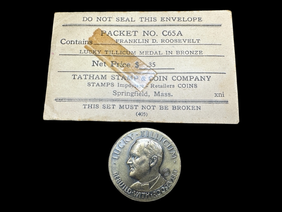 Franklin D. Roosevelt Lucky Tillicum Bronze Medal